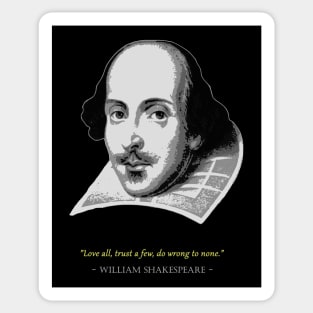 William Shakespeare Quote Sticker
